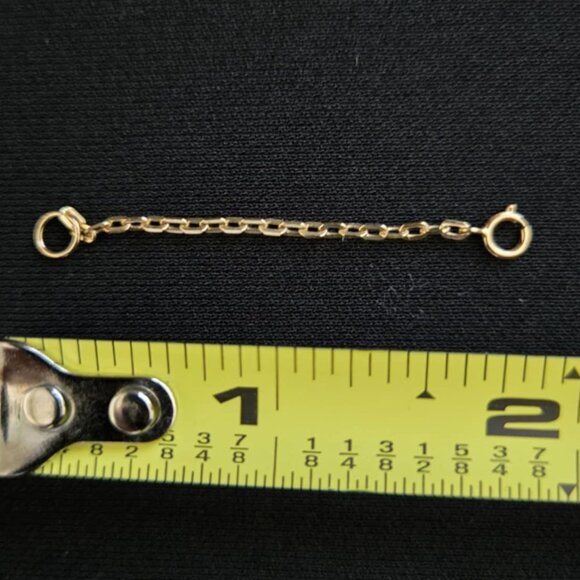 Gold Extender for necklace or bracelet - Picture 5 of 17